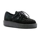 Creeper Vilela Boots Trançado Couro Masculino Feminino Cano Baixo Estilo Rock