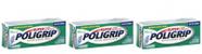 Creme adesivo para dentaduras Poligrip Super 22mL Travel Size x3
