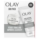 Creme balanceador de peptídeos de colágeno Duo Pack Olay para lavagem facial