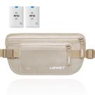 Creme bloqueador de RFID Travel Money Belt LANNEY para homens e mulheres