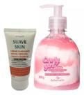 Creme Clareador Axilas e Virilha Suave Skin + Gel Creme Hidrantante Beijável Virilha e Corpo Candy Girl