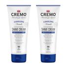 Creme de barbear Cremo Barber Grade Cooling 180 ml (pacote com 2) branco