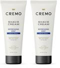 Creme de barbear Cremo Barber Grade Cooling 180ml para homens x2 Creme de barbear Cremo Barber Grade Cooling 180ml para homens x2