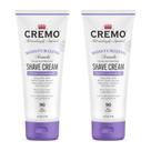 Creme de barbear Cremo French Lavender Hidratante 180mL (pacote com 2) Creme de barbear Cremo French Lavender Hidratante 180mL (pacote com 2)