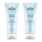 Creme de barbear Cremo Vanilla and Orchid 180 ml (pacote com 2) para mulheres Creme de barbear Cremo Vanilla and Orchid 180 ml (pacote com 2) para mulheres
