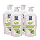Creme de barbear Kiss My Face Moisture Cool Mint 325 ml, pacote com 4