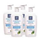 Creme de barbear Kiss My Face Moisture Shave 325 ml, pacote com 4