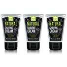 Creme de barbear natural da Pacific Shaving Company Manteiga de karité e creme de barbear com vitamina E para pele sensível e hidratada Fórmula limpa para creme de barbear suave, anti-vermelhidão e sem irritação (3,4 onças, pacote com 3)