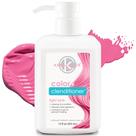 Creme de limpeza para cabelo Keracolor LIGHT PINK 355 ml, livre de crueldade