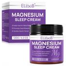 Creme de magnésio para dormir Enriquecido com óleo de amêndoa, lavanda e vitamina E para relaxamento profundo Loção natural de magnésio para nutrição da pele e rápida absorção Lavanda