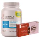 Creme De Massagem Neutro 1.8kg + 300g grátis + 4un Superdose Multicaffein Hidramais