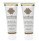 Creme de massagem Sacred Earth Botanicals Vegan 240 mL x 2