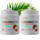 Creme de óleo de coco Nielies 2 x 500 ml hidratante para pele
