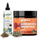 Creme de ondulação WOZUTUNT Óleo de rícino preto com óleo Chebe 60mL + 200mL