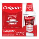 Creme Dental Colgate Luminous White 3 Unidades de 70g cada e Ganhe Enxaguante Bucal Luminous White 250ml