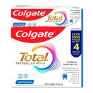 Creme Dental Colgate Total Prevenção Ativa Whitening 4 Unidades de 90g cada