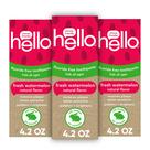 Creme Dental Hello Natural - Sabor Melancia para Bebês e Crianças