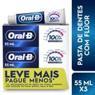 Creme Dental Oral-B 100% com 3un 70g Creme Dental Oral-B 100% com 3un 70g