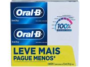 Creme Dental Oral-B 100% com Flúor com 3 Unidades de 70g cada