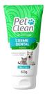 Creme Dental Para Cachorro E Gato Pet Clean 60g Mau Hálito