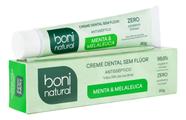 Creme Dental Sem Fluor Menta e Malaleuca 90g Vegano Boni Natural