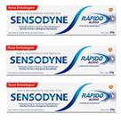 Creme dental sensodine 50g rápido alívio C/3 Unds