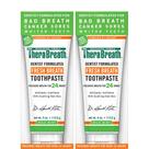 Creme dental TheraBreath Mild Mint 2x113 g com aloe vera