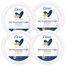 Creme Dove Nutritivo para Pele Extra Seca - 4 Unidades de 75ml