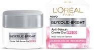 Creme Facial Anti-Marcas Dia L'oréal Paris Glycolic Bright FPS30 49g