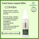 Creme Facial e Corporal - Copaíba - Reduz manchas, estrias, celulite, psoríase, eczema e acne -250ml