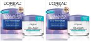 Creme Facial L'Oréal Paris Collagen Moisture 2x100 ml Creme Facial L'Oréal Paris Collagen Moisture 2x100 ml