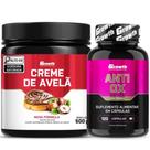 Creme Fit Avelã 500g + Anti-Ox Antioxidante 120 Caps Growth