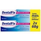Creme Fixador de Dentadura DENTALFIX Sem Sabor 2 Unidades 68g Creme Fixador de Dentadura DENTALFIX Sem Sabor 2 Unidades 68g