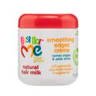 Creme Hair Milk Smoothing Edges Just For Me 180 ml com leite de coco, manteiga de karité, vitamina E e óleo de girassol