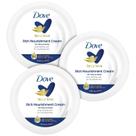 Creme Hidratante Dove Body Love Rich Nourishment 75mL x3