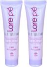CREME HIDRATANTE EXTRATOS NATURAIS E COLAGENO 300ml LORE PÉ - KIT 2und