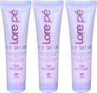 CREME HIDRATANTE EXTRATOS NATURAIS E COLAGENO 300ml LORE PÉ - KIT 3und