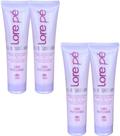 CREME HIDRATANTE EXTRATOS NATURAIS E COLAGENO 300ml LORE PÉ - KIT 4und