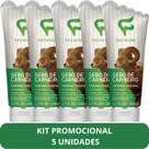 Creme Hidratante Tradicional Fashion Sebo de Carneiro Bisnaga 200ml Kit 5