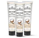 Creme para mãos J.R. Watkins, hidratante natural, 100 ml de coco, pacote com 3 unidades