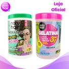 Creme para Pentear 2 em 1 Força nos Cachos + Gelatina 3 em 1 NatuHair 1Kg Creme para Pentear 2 em 1 Força nos Cachos + Gelatina 3 em 1 NatuHair 1Kg