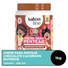 Creme para Pentear Cachinhos Nutridos Kids Chocolate Salon Line 1kg