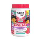 Creme Para Pentear Cachinhos Sem Nós Morango Kids 1kg Salon Line