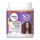 Creme para pentear com Gelatina Super Oleos 1kg S.o.s Cachos - SALON LINE