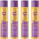 Creme Para Pentear Fashion Leite Siliconizado Com Óleos de Argan + Ojon Vidro 400ml Kit Promocional 4 Unidades
