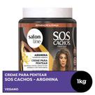 Creme Para Pentear Salon Line SOS Cachos Arginina 1000g