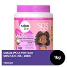 Creme para Pentear SOS Cachos Multifuncional 5 EM 1 Salon Line 1kg