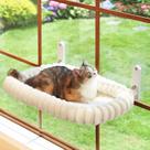 Creme sem fio dobrável Cat Window Perch Zakkart SnugCloud