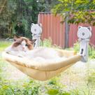 Creme sem fio dobrável e estável Cat Window Perch JUNSPOW