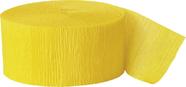 Crepe Paper Streamer Unique, amarelo brilhante de 81 pés
